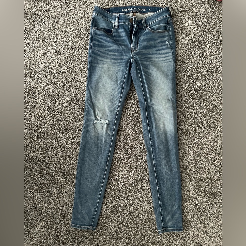 American eagle skinny jeans super stretch size 6